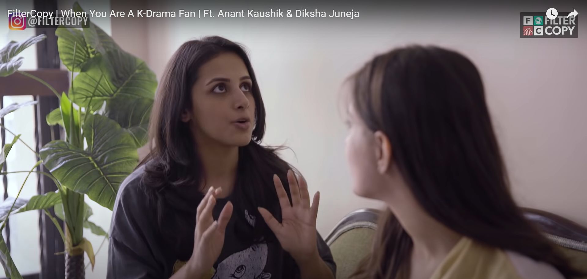 A shot of Diksha Juneja in a Filter Copy video
