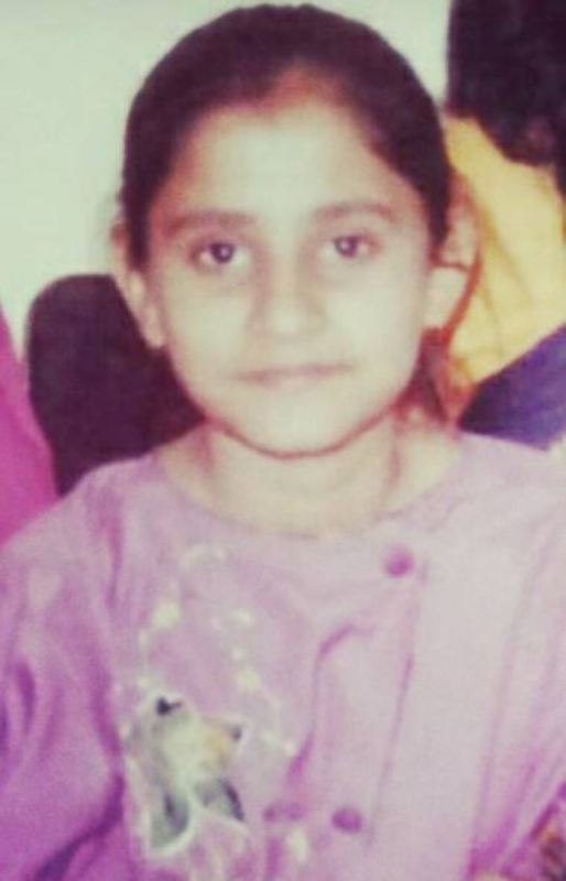 Aakshi Mathur during her school days