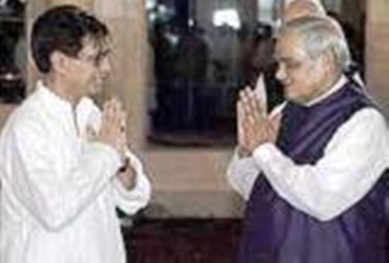 Ajit Singh with Atal Bihari Vajpayee