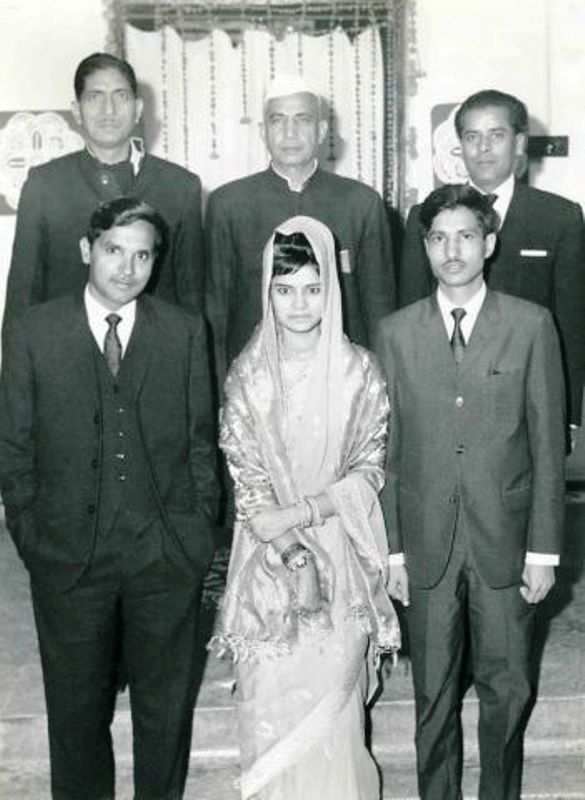 Ajit Singh with his wife Radhika
