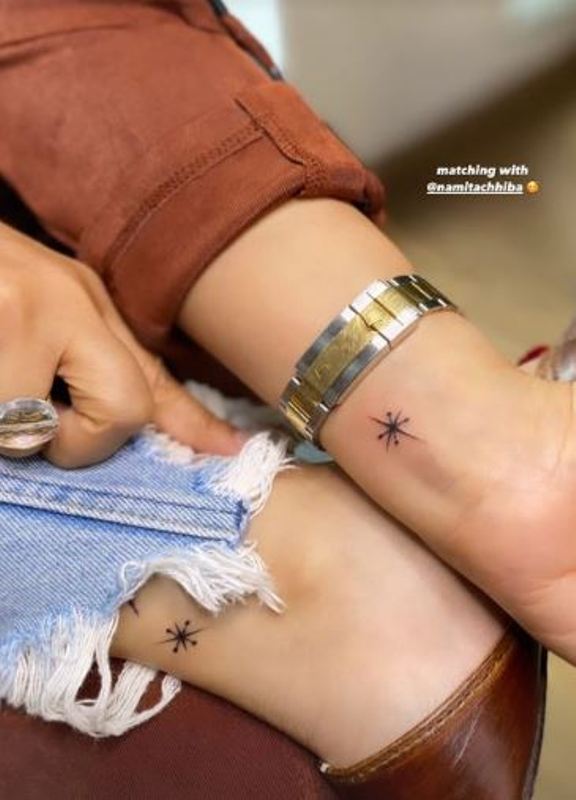 Alia Chhiba's matching tattoo with her mother