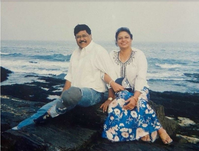 Ashok Chopra with his wife, Meera Chopra