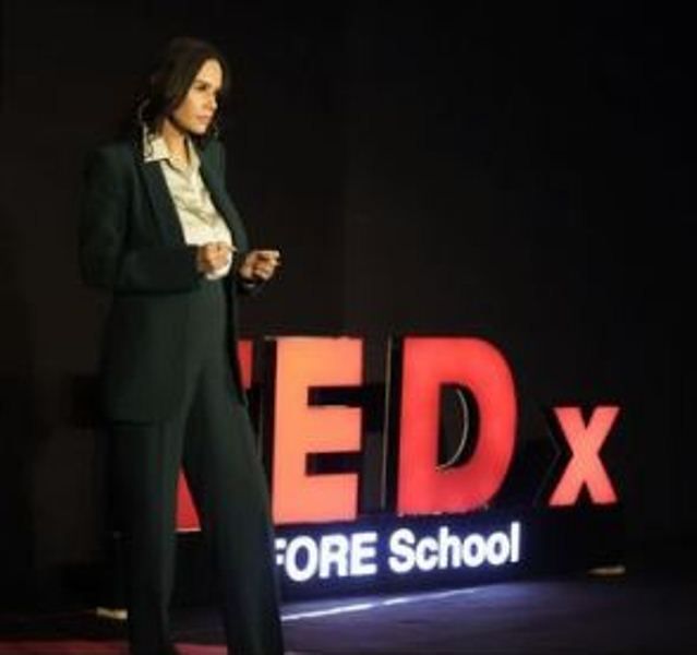 Bhumika Bahl in a Ted X event