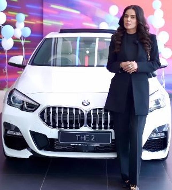 Bhumika Bahl with her BMW car