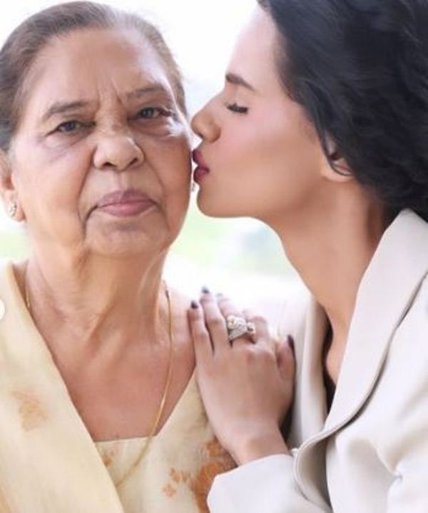 Bhumika Bahl with her mother