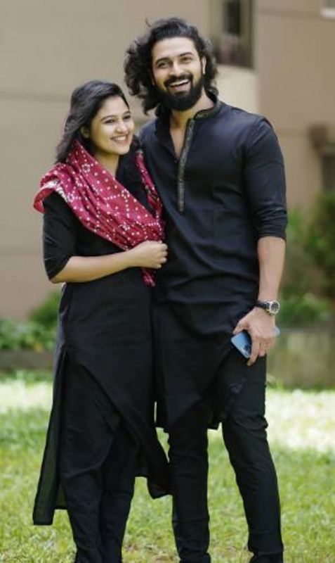 Dev Mohan with his wife