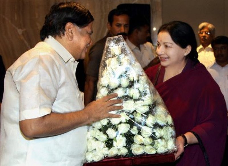 Jagadish Shettar meeting with the then Tamil Nadu Chief Minister J Jayalalithaa
