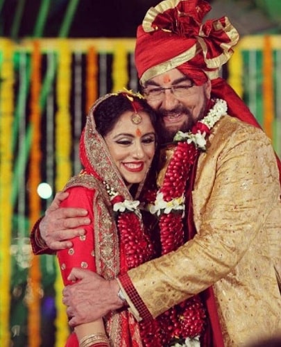 Parveen Dusanj and Kabir Bedi's wedding picture 