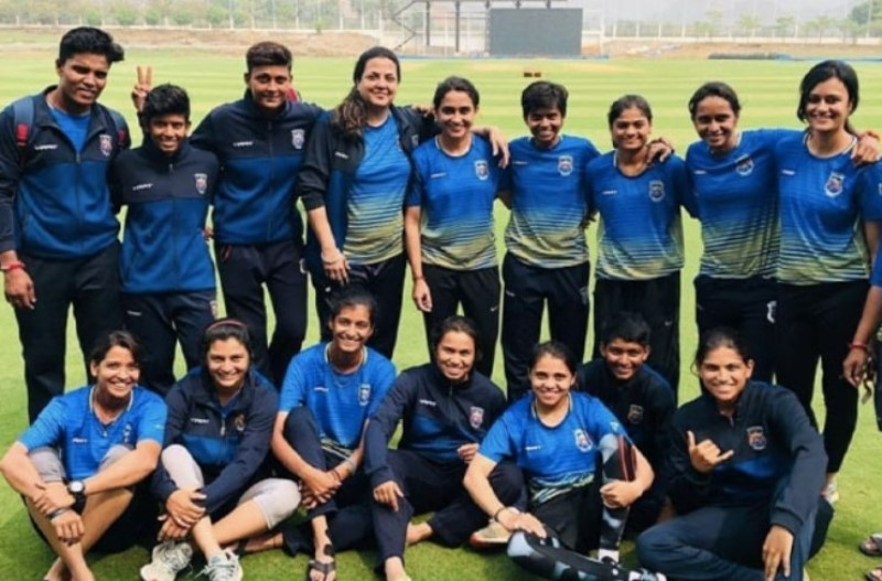 Kiran Navgire with the Maharashtra Women’s Team