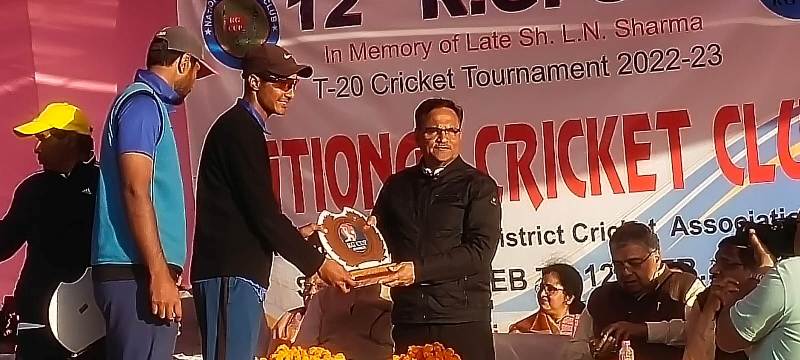 Mahesh Joshi at a cricket tournament