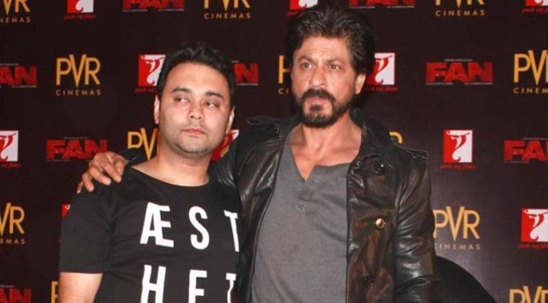 Maneesh Sharma and Shah Rukh Khan during the promotion of the Hindi-language film Fan