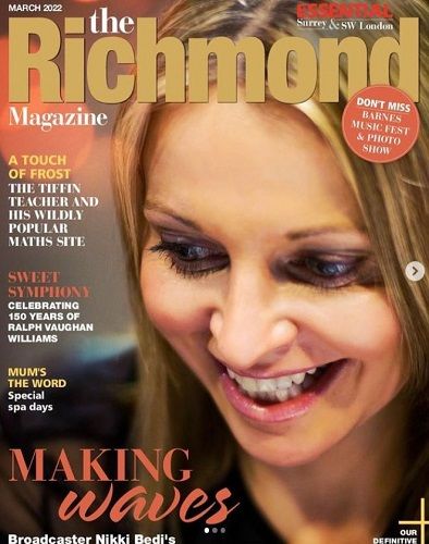 Nikki Bedi featured on a magazine cover