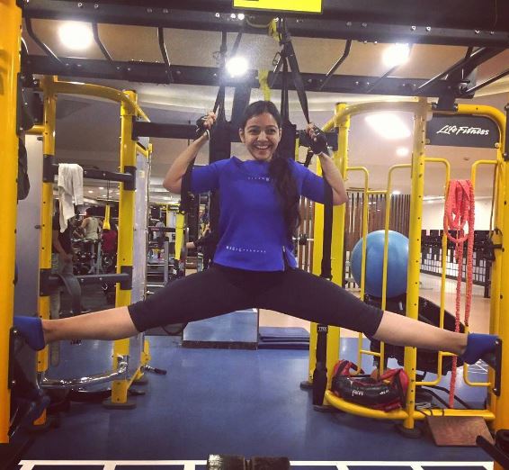 Nitya Shetty during her workout session