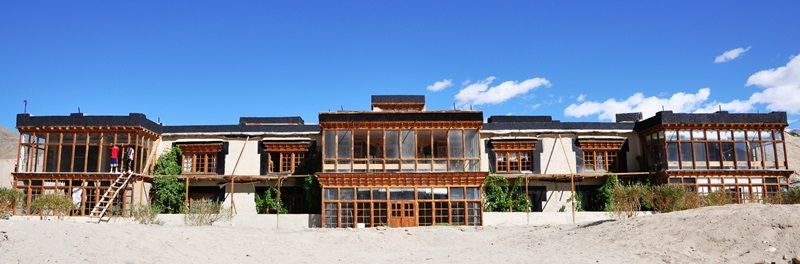 One of the main buildings of Students' Educational and Cultural Movement of Ladakh (SECMOL) campus