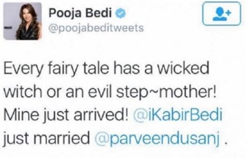 Pooja Bedi's tweet about Parveen Dusanj