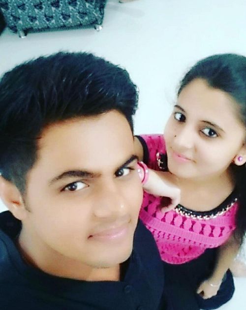 Preethi Asrani with brother