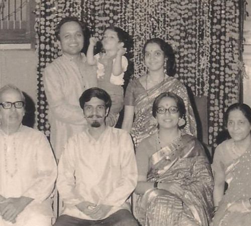Rohini Hattangadi with her family