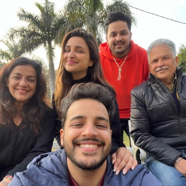 Sahaj Chopra with his family