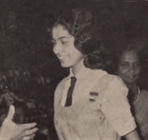 Shakereh Khaleeli during her school days