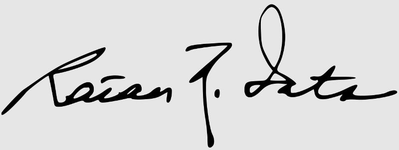 Signature of Ratan Tata