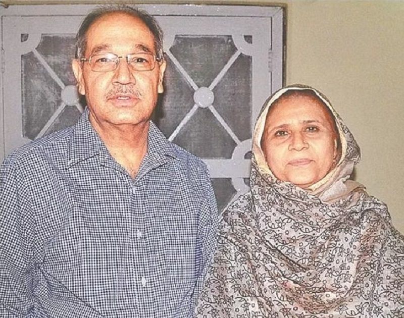 Tariq Mansoor with his wife