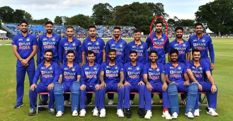 Venkatesh Iyer with Indian squad