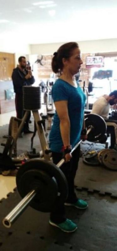 Zeba Bakhtiar while working out