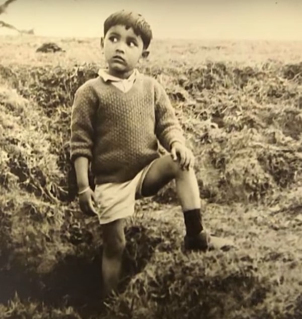 A childhood photo of Praveen Sood