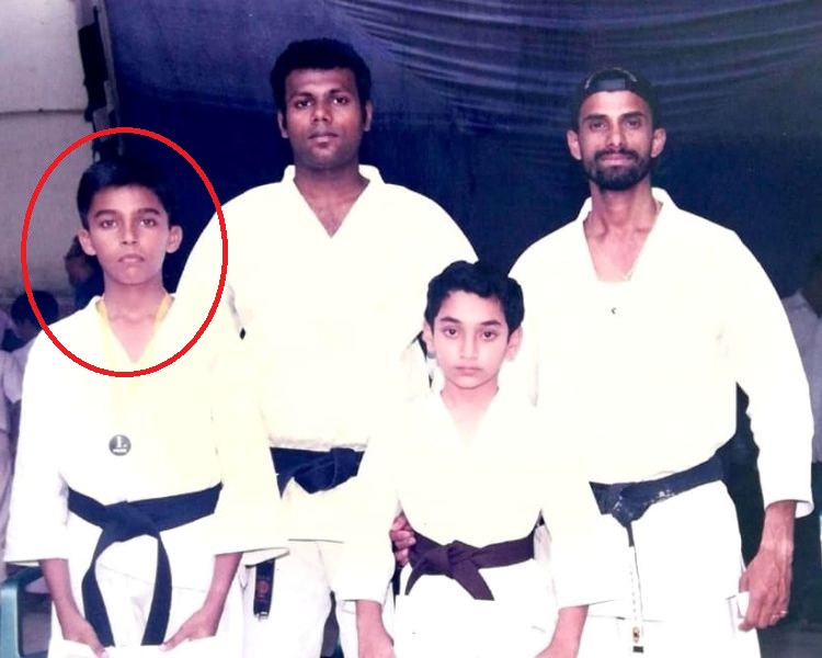 A picture of Arav when he was young