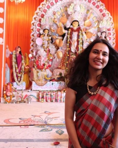 Aashna Chaudhary at Durga Pooja