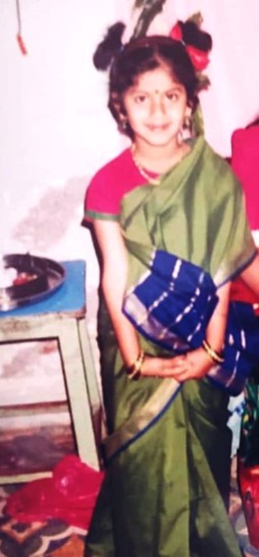 Abhidnya Dhave in her childhood