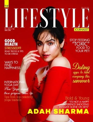 Adah Sharma featured on a magazine cover