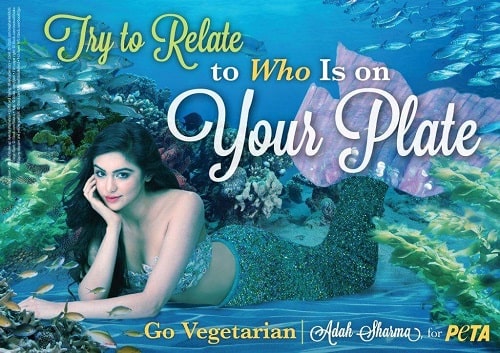 Adah Sharma in a campaign for PETA