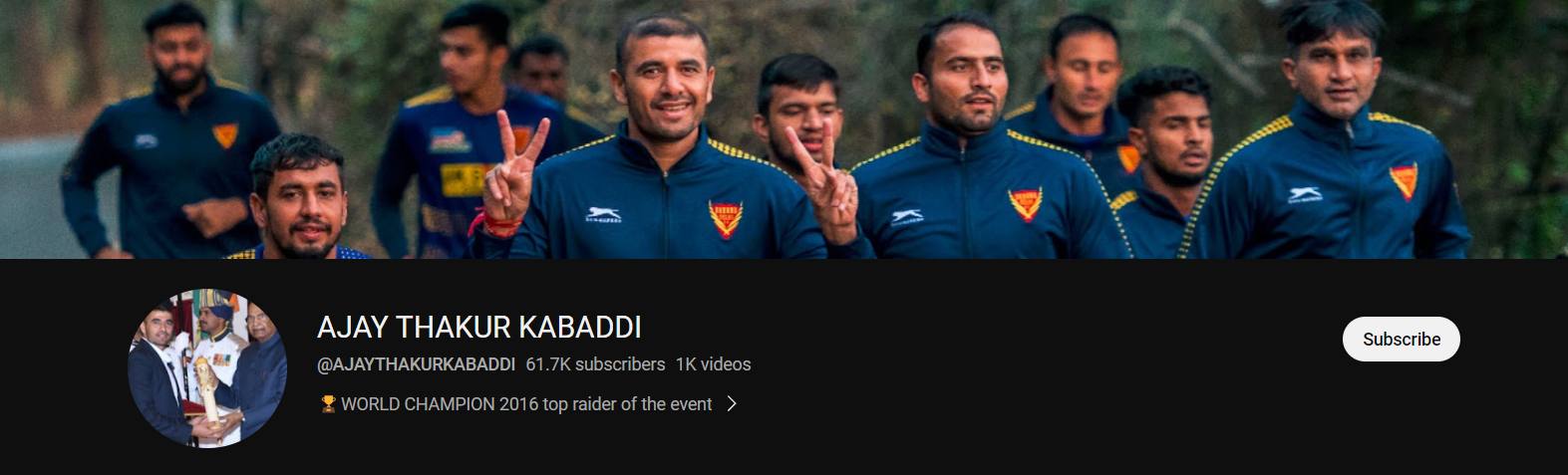Ajay Thakur's YouTube channel