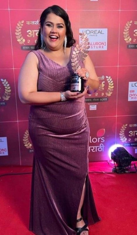 Akshaya Naik at Colors Marathi Awards 2023