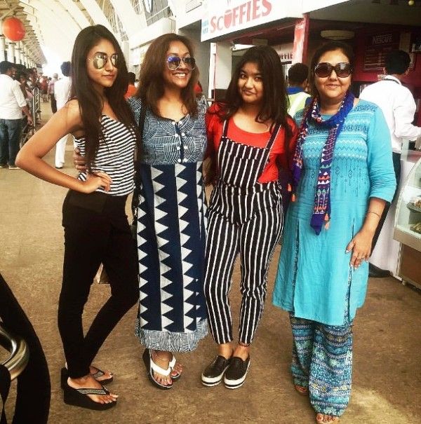Antasheela (extreme left) with her aunt Sraboni Chatterjee (second from the left)