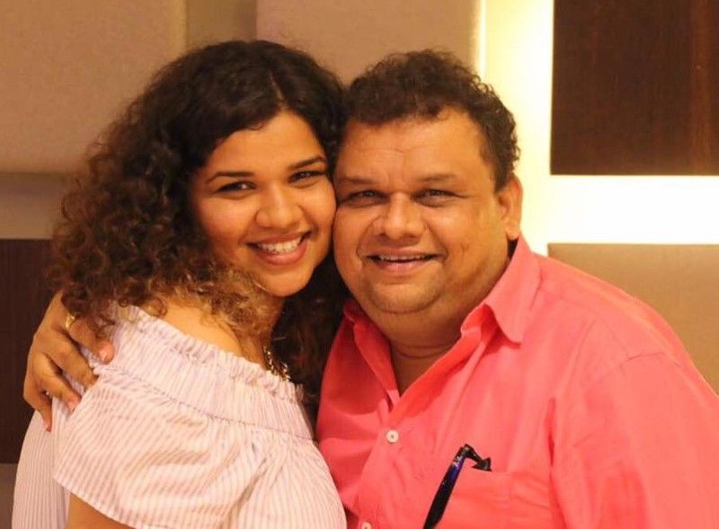 Atul Parchure with his daughter Sakhneel