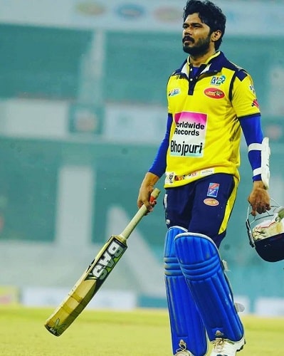 Avinash Dwivedi during a celebrity cricket match