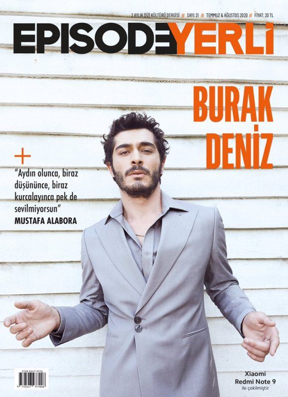 Burak Deniz on the cover of Episode Yerli magazine