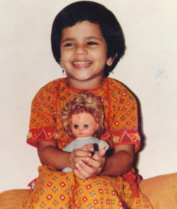 A childhood photograph of Manava Naik