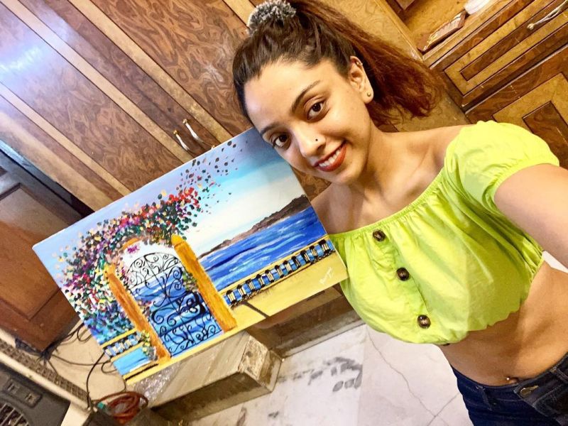 Devayani Sharma likes to paint in her leisure time