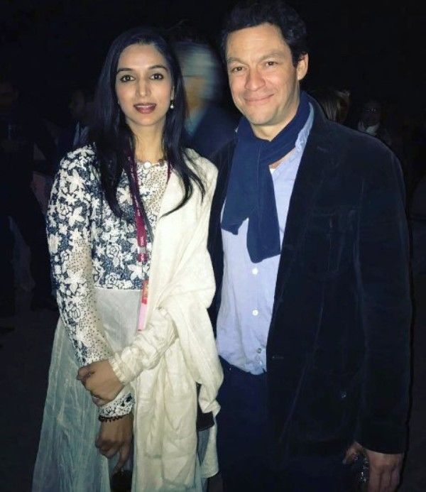 Ira Trivedi with the actor Dominic West