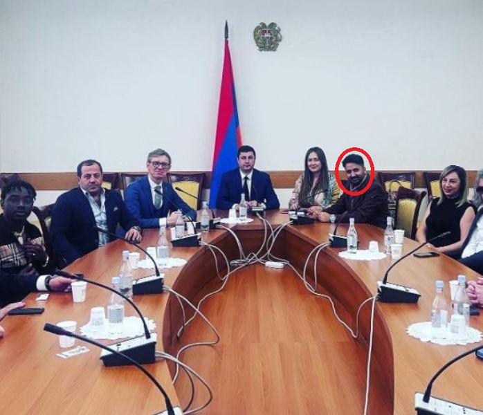 Jaan Nissar Lone at Armenian Parliament