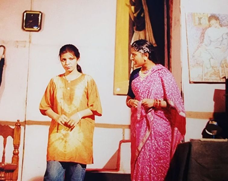 Jennifer Mistry Bansiwal during a theatre play in 1997
