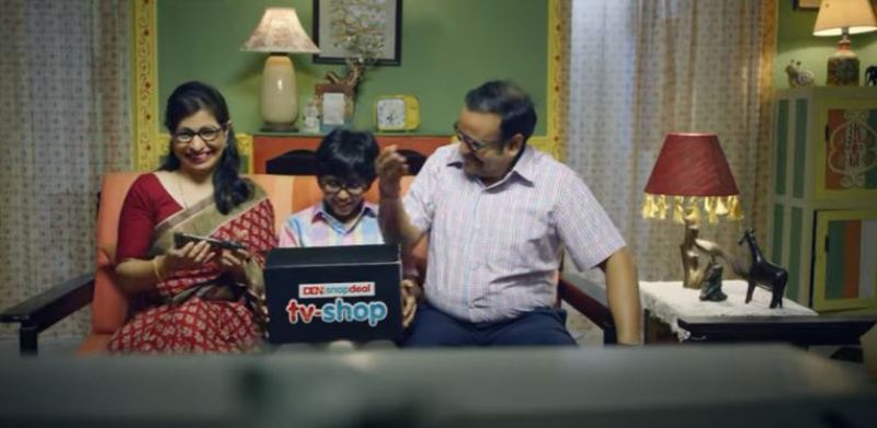Jennifer Mistry Bansiwal in a still from Snapdeal's TV commercial