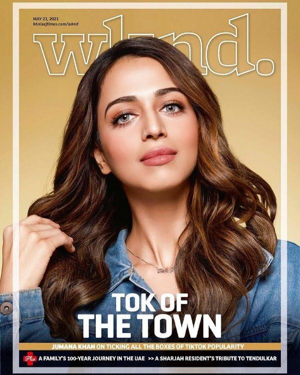 Jumana Khan on the cover of Wknd. magazine
