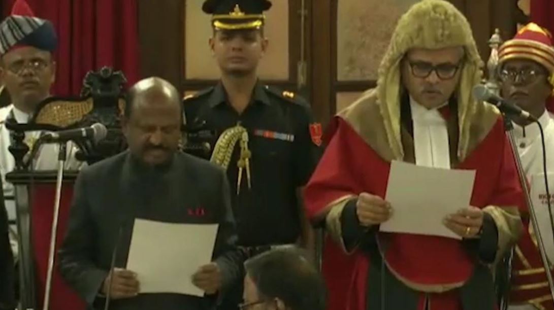 Justice T. S. Sivagnanam swearing-in as the Chief Justice of the Calcutta High Court