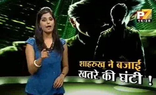 Kanchan Dogra Negi in a news show on P7 channel