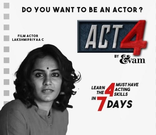 Lakshmi Priyaa Chandramouli's acting workshop
