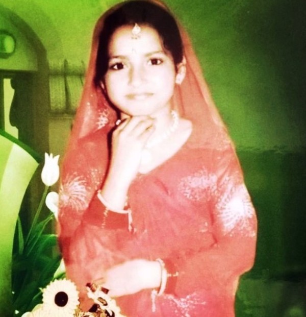 Lavina Raj in her childhood